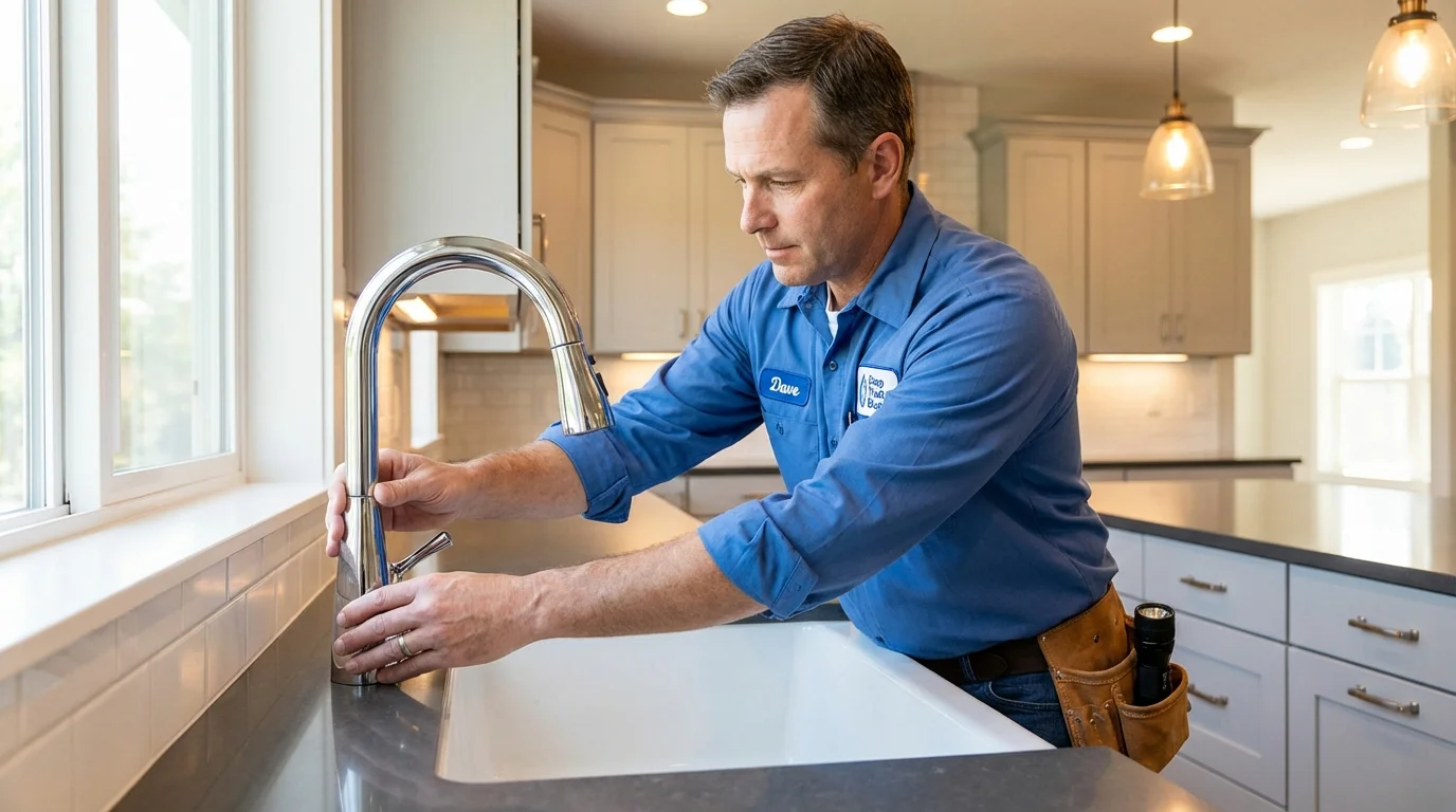 Kitchen faucet installation by Johns Plumbing LLC in Payne