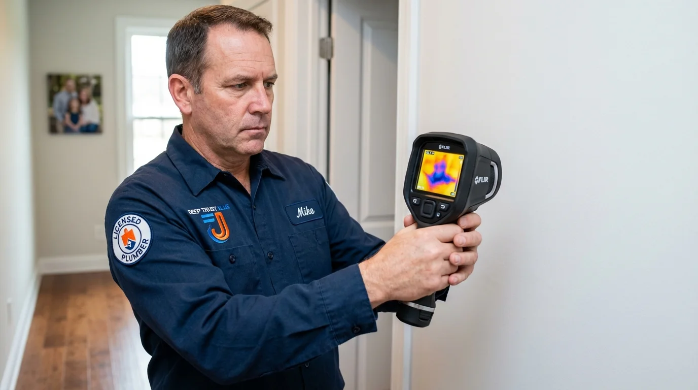 Thermal imaging leak detection by Johns Plumbing LLC in Payne